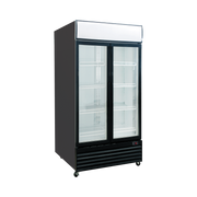 Exquisite DC1000P One Glass Door Upright Display Refrigerators Black 1000 Litre - Hospitality Connect