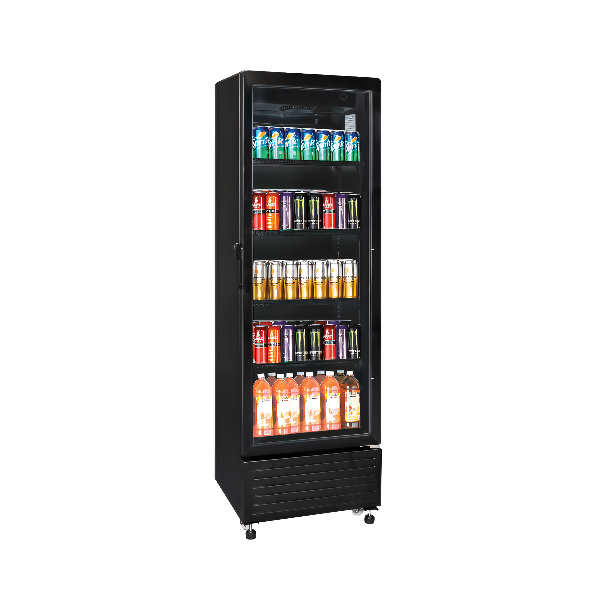 Exquisite DC150 One Glass Doors Upright Display Refrigerators Black 140 Litre - Hospitality Connect