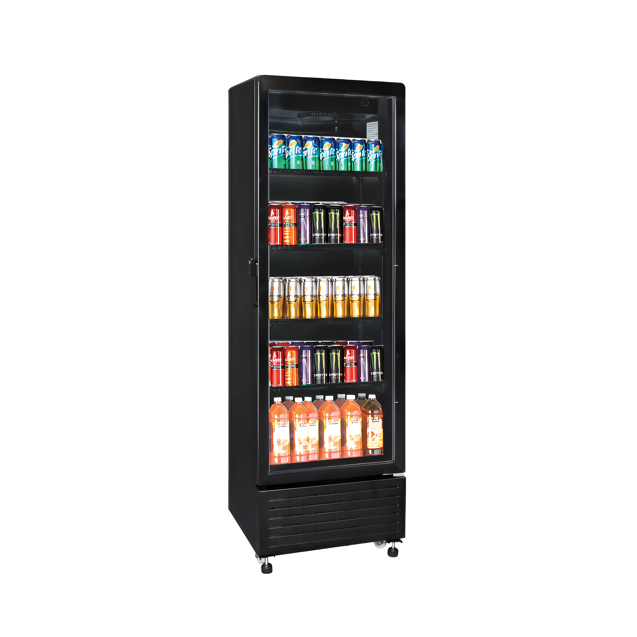 Exquisite DC150 One Glass Doors Upright Display Refrigerators Black 140 Litre - Hospitality Connect
