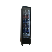Exquisite DC230 One Glass Doors Upright Display Refrigerators Black 217 Litre - Hospitality Connect