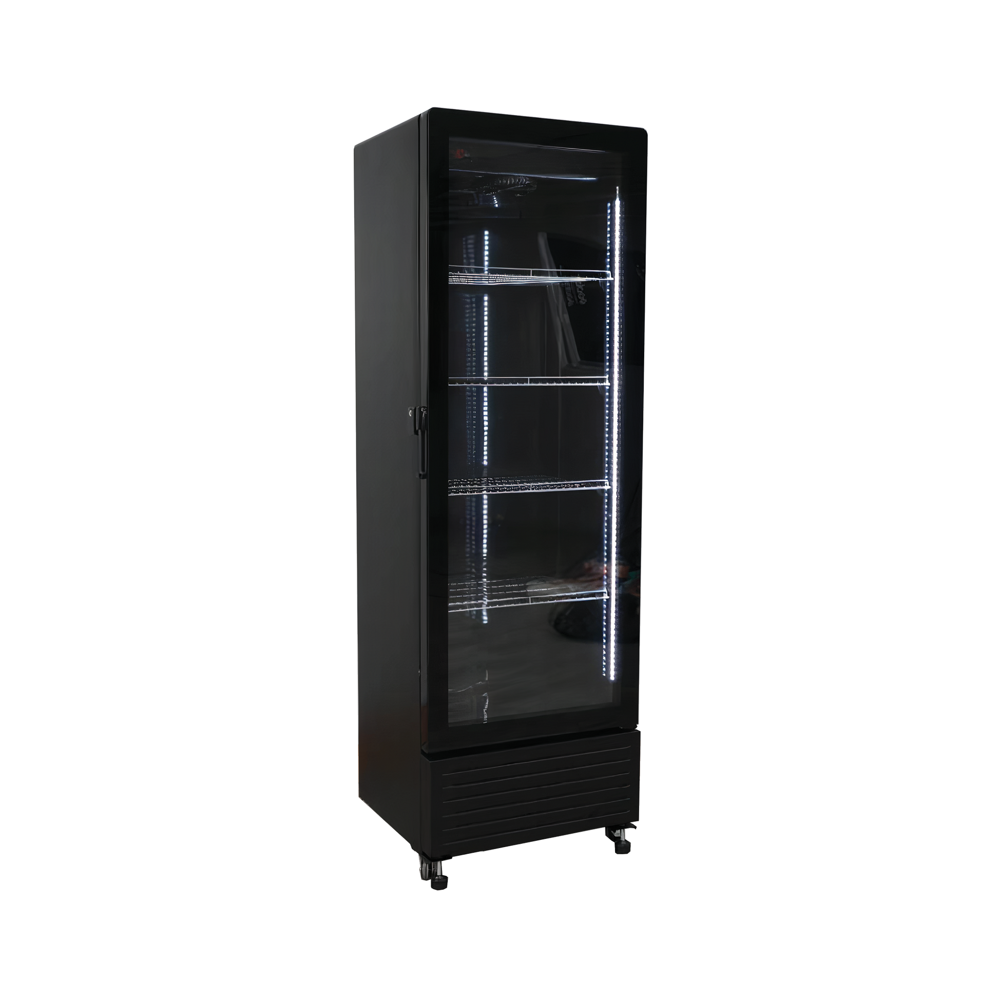 Exquisite DC360 One Glass Doors Upright Display Refrigerators Black 347 Litre - Hospitality Connect