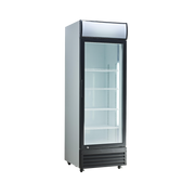 Exquisite DC400P One Glass Door Upright Display Refrigerators White 400 Litre - Hospitality Connect