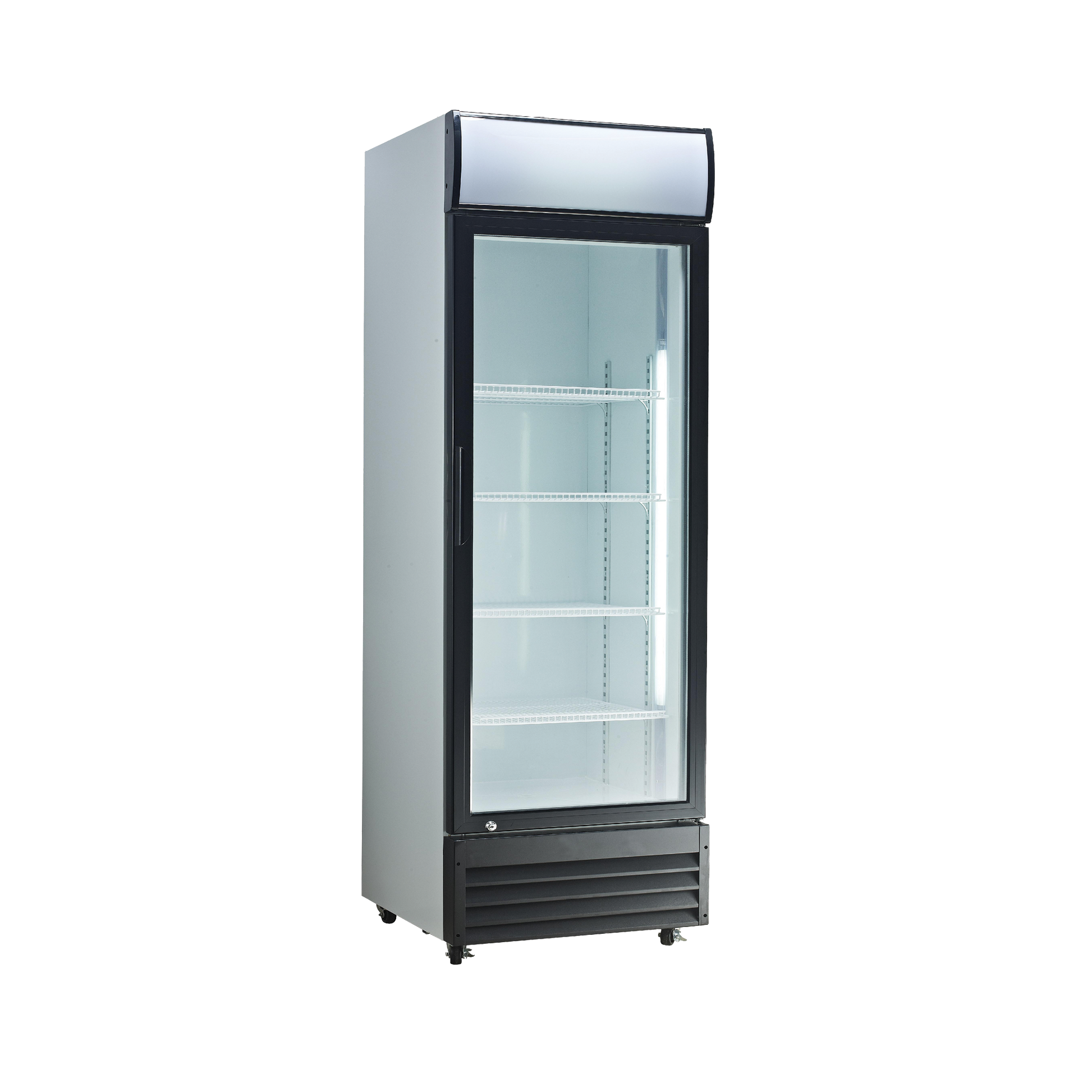 Exquisite DC400P One Glass Door Upright Display Refrigerators White 400 Litre - Hospitality Connect