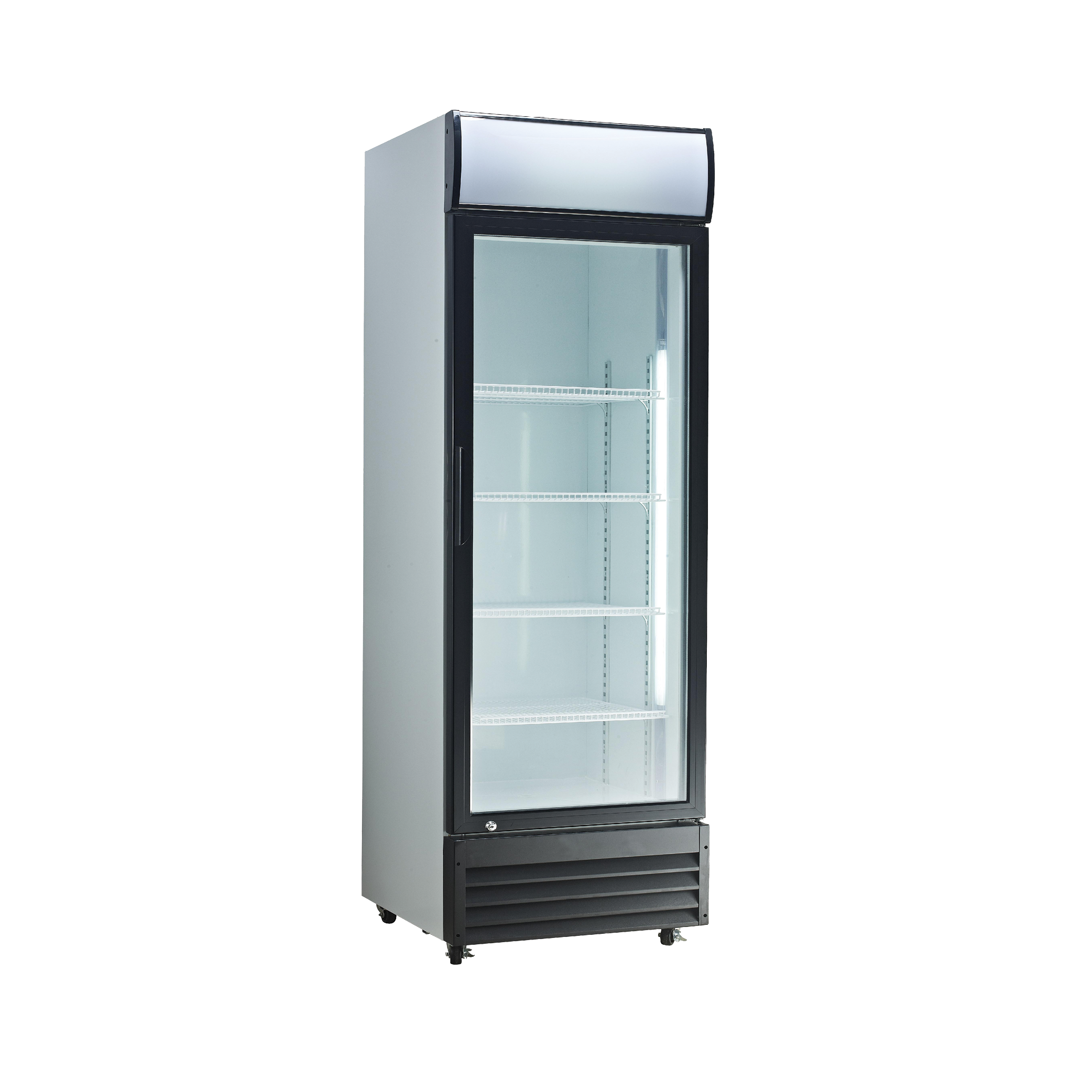 Exquisite DC400P One Glass Door Upright Display Refrigerators White 400 Litre - Hospitality Connect