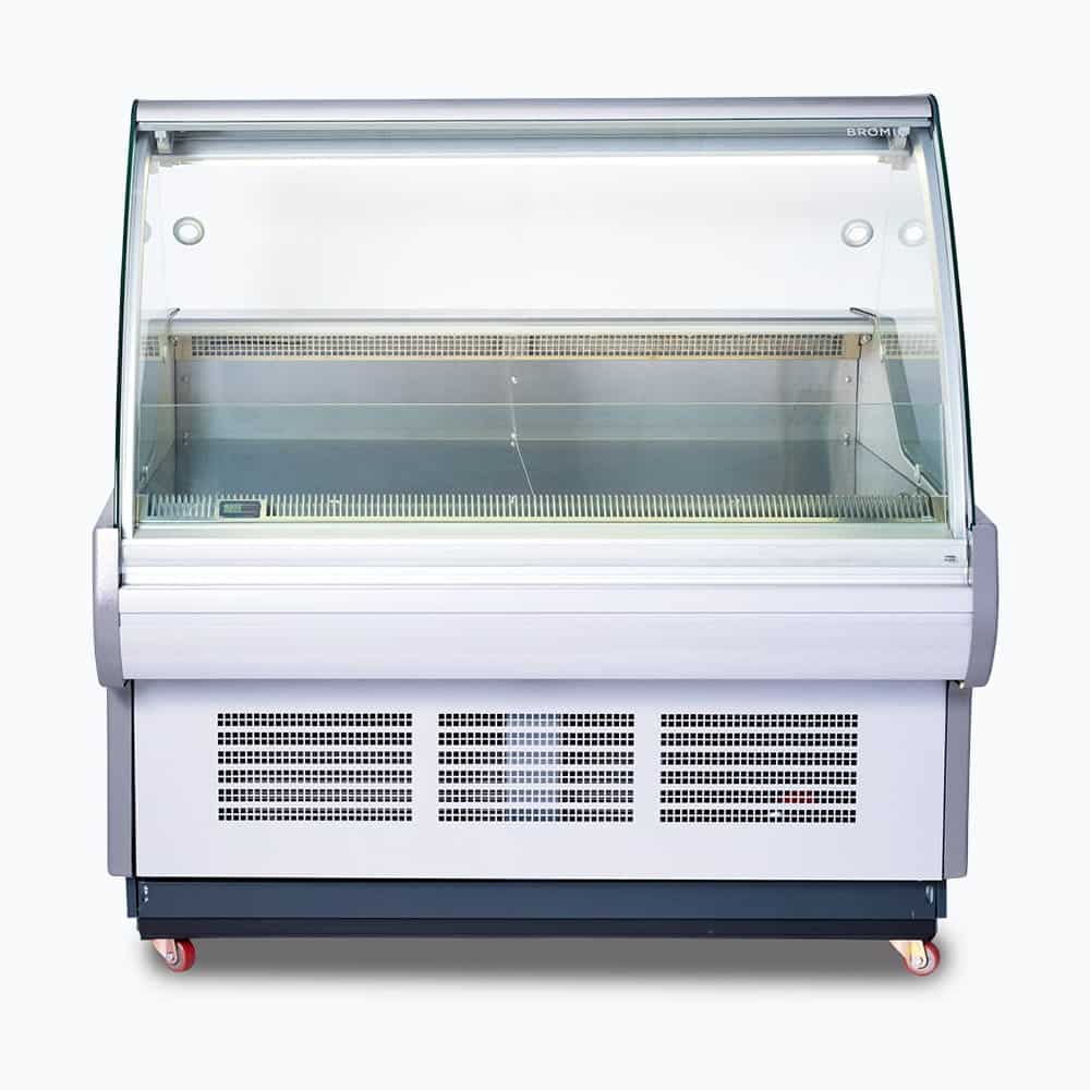 Bromic Curved Glass Deli Display - 1330mm DD1250CG-NR - Hospitality Connect
