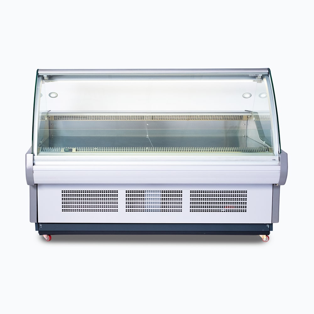 Bromic Curved Glass Deli Display - 1955mm DD1875CG-NR - Hospitality Connect