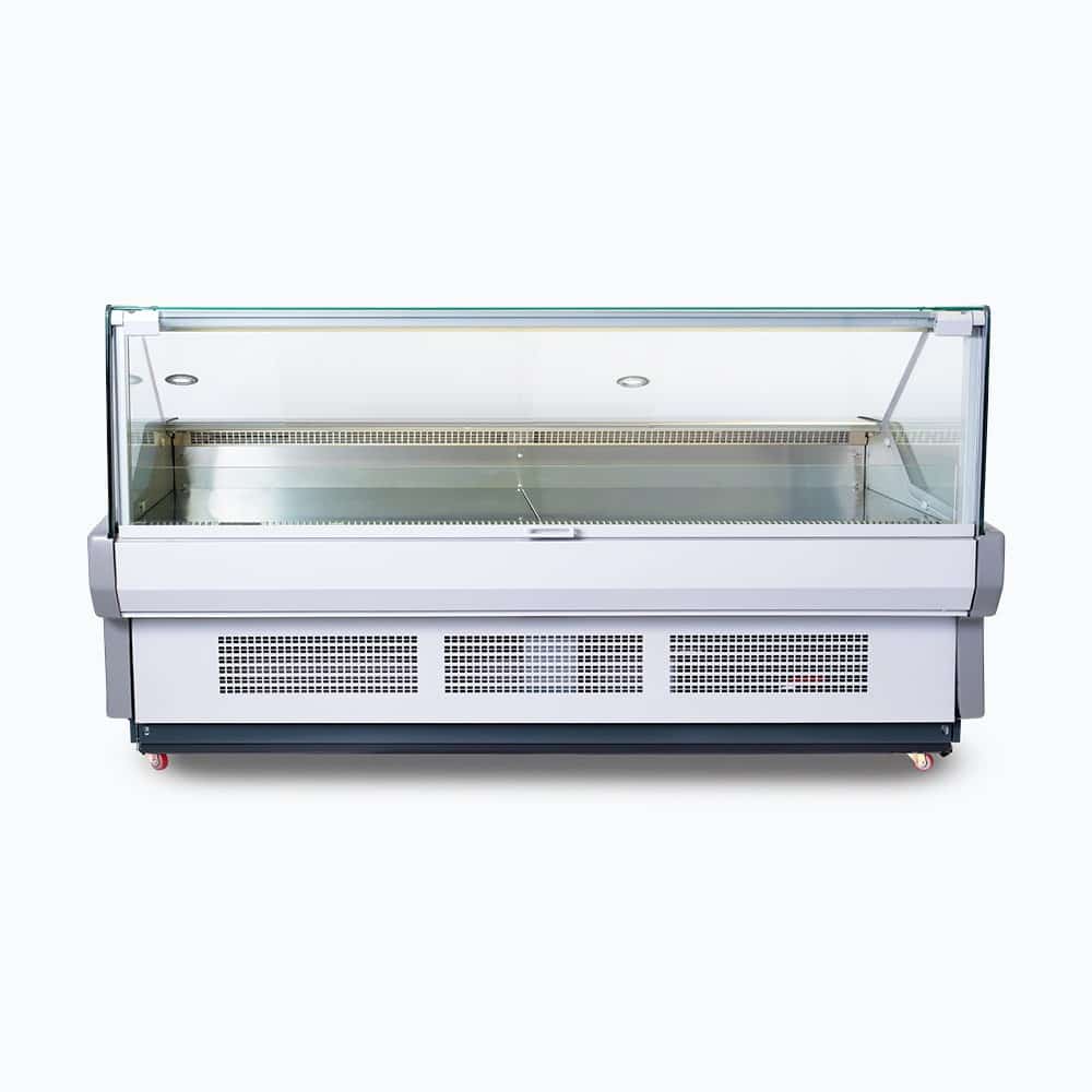 Bromic Square Glass Deli Display - 2580mm DD2500SG-NR - Hospitality Connect