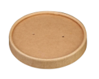 Pakmax 115mm Kraft Paper Lid Fit for 20/26/32oz Paper Deli Container - DELI-115-KP-LID 500