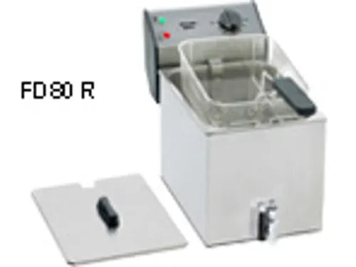 Roller Grill Double Deep Fryer with Drain FD 80 DR. - Hospitality Connect