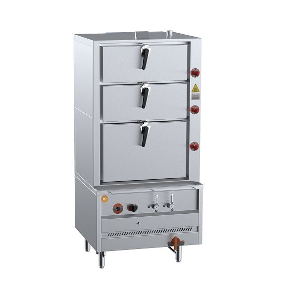 K + Triple Deck Steamer Including Filter DSK-3S - Hospitality Connect