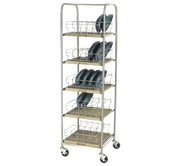Aladdin Temp-Rite 5 LEVEL, 1X BAY TROLLEY TO SUIT DOME STORAGE WASH RACK, c/w 10 x wire racks DSR50 - Hospitality Connect