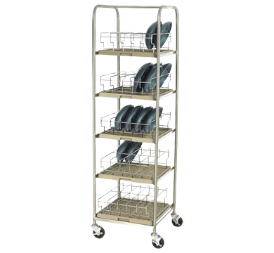Aladdin Temp-Rite 5 LEVEL, 1X BAY TROLLEY TO SUIT DOME STORAGE WASH RACK, c/w 10 x wire racks DSR50 - Hospitality Connect