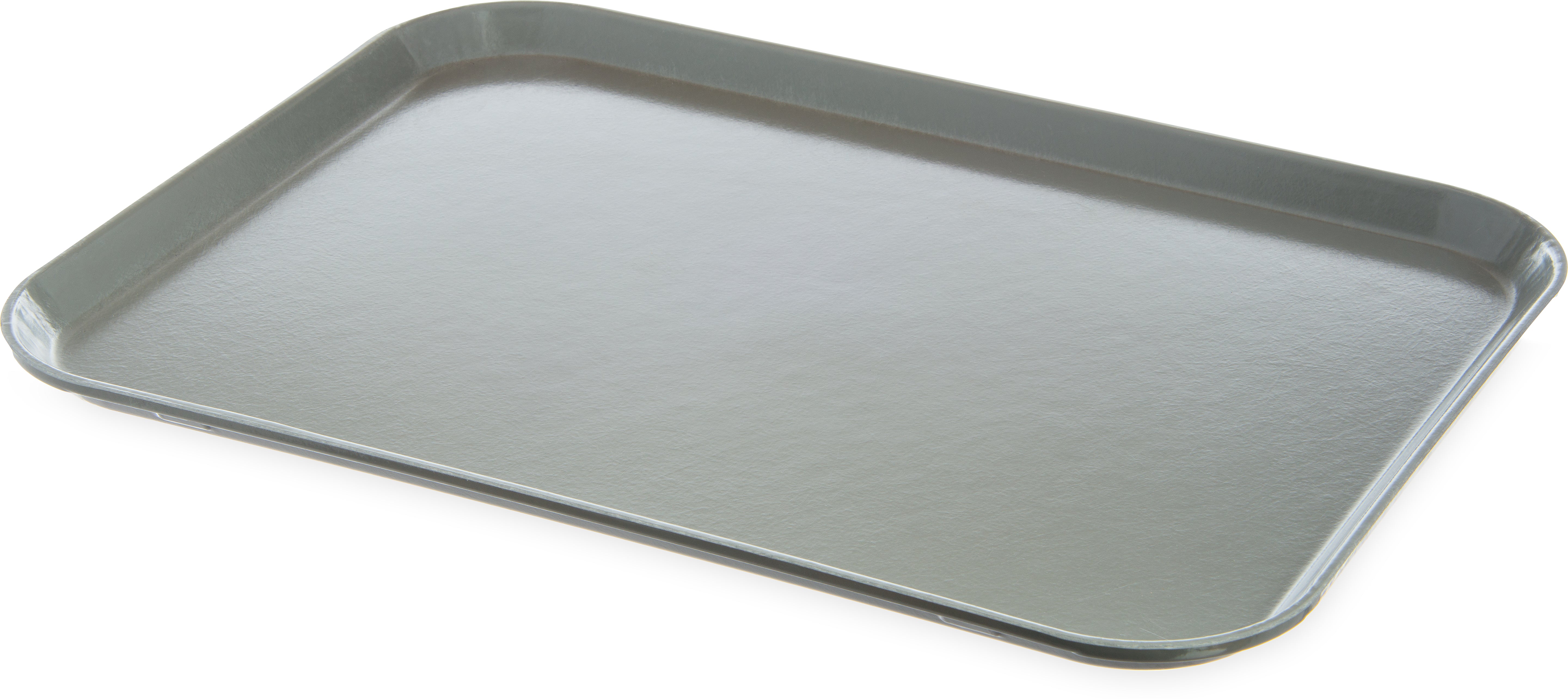 DX1089M23 Carlisle GLASTEEL Fiberglass Grey Flat Tray 381mm x 508mm - Pack of 12 - Pack Price - Hospitality Connect