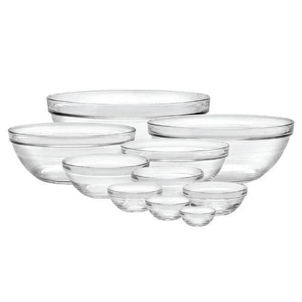 DURALEX GIGOGNE/LYS STACKABLE BOWL 260mm 3.45l CLEAR (2029A) - Hospitality Connect
