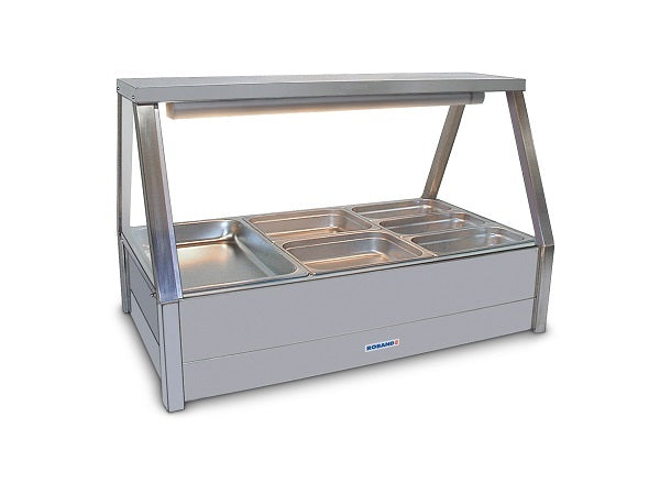 Roband  E23 Straight Glass Double Row Hot Food Display - Hospitality Connect