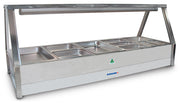 Roband Straight Glass Hot Food Display Bar, 10 pans double row E25 - Hospitality Connect