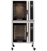 Turbofan E35T6-302C - Full Size Electric Convection Oven Touch Screen Control with Castor Base Stand Double Stacked - Hospitality Connect
