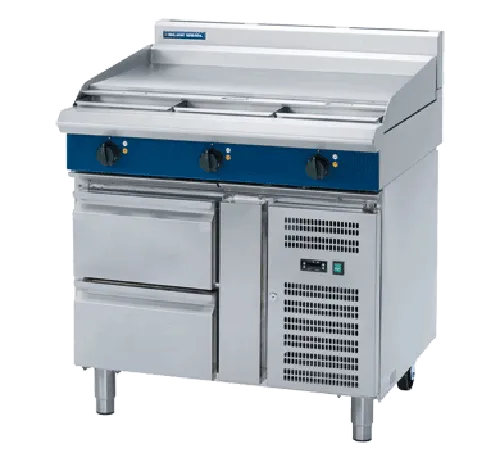 Blue Seal Evolution 900mm Electric Cooktop – Refrigerated Base E516A-RB. - Hospitality Connect
