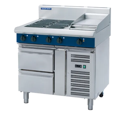 Blue Seal Evolution  900mm Electric Cooktop – Refrigerated Base E516C-RB. - Hospitality Connect
