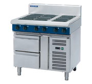 Blue Seal Evolution Series 900mm Electric Cooktop – Refrigerated Base E516D-RB. - Hospitality Connect