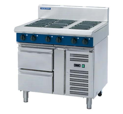 Blue Seal Evolution Series 900mm Electric Cooktop – Refrigerated Base E516D-RB. - Hospitality Connect
