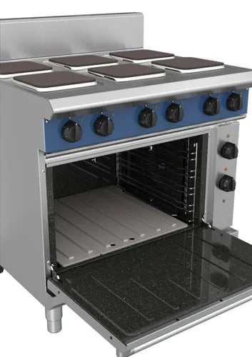 Blue Seal Evolution  900mm Electric Range Convection Oven Sealed Hobs E56S.