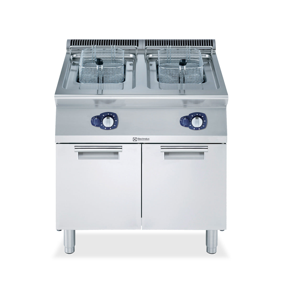 Electrolux Professional700XP 15L + 15L Double Pan Gas Fryer 800mmE7FRGH2GF0 - Hospitality Connect