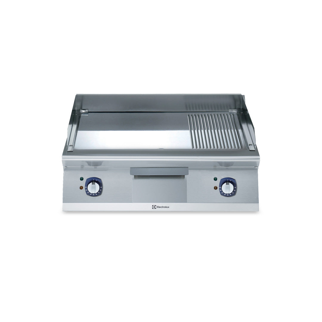 Electrolux Professional700XP Electric Griddle Plate with Smooth/Ribbed Polished Chrome Plate 800mmE7FTEHCPI0 - Hospitality Connect