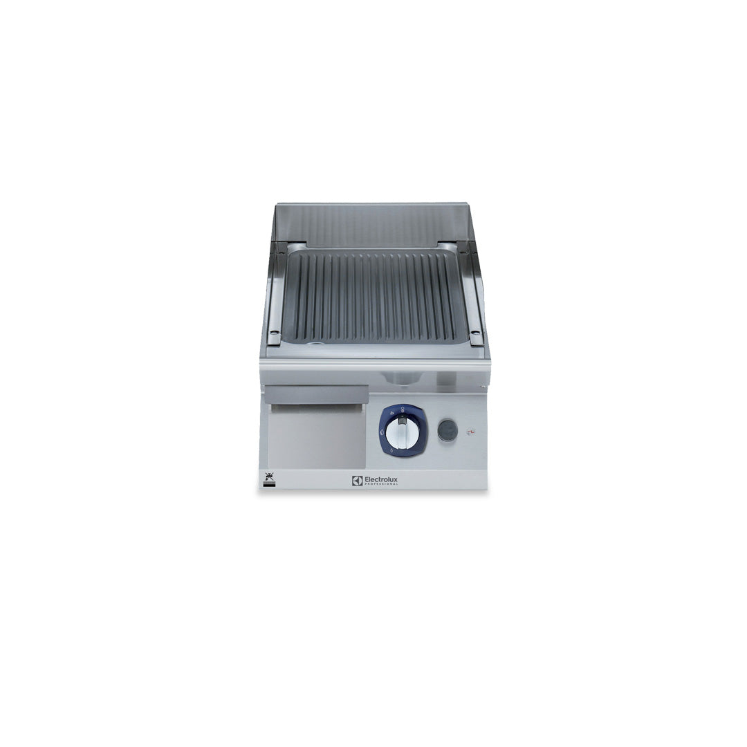 Electrolux Professional700XP Gas Griddle Plate with Ribbed Brushed Chrome Plate 400mmE7IILAAOMCA - Hospitality Connect