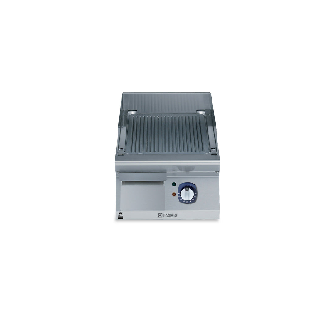Electrolux Professional700XP Electric Griddle Plate with Ribbed Brushed Chrome Plate 400mmE7IILDAOMCA - Hospitality Connect