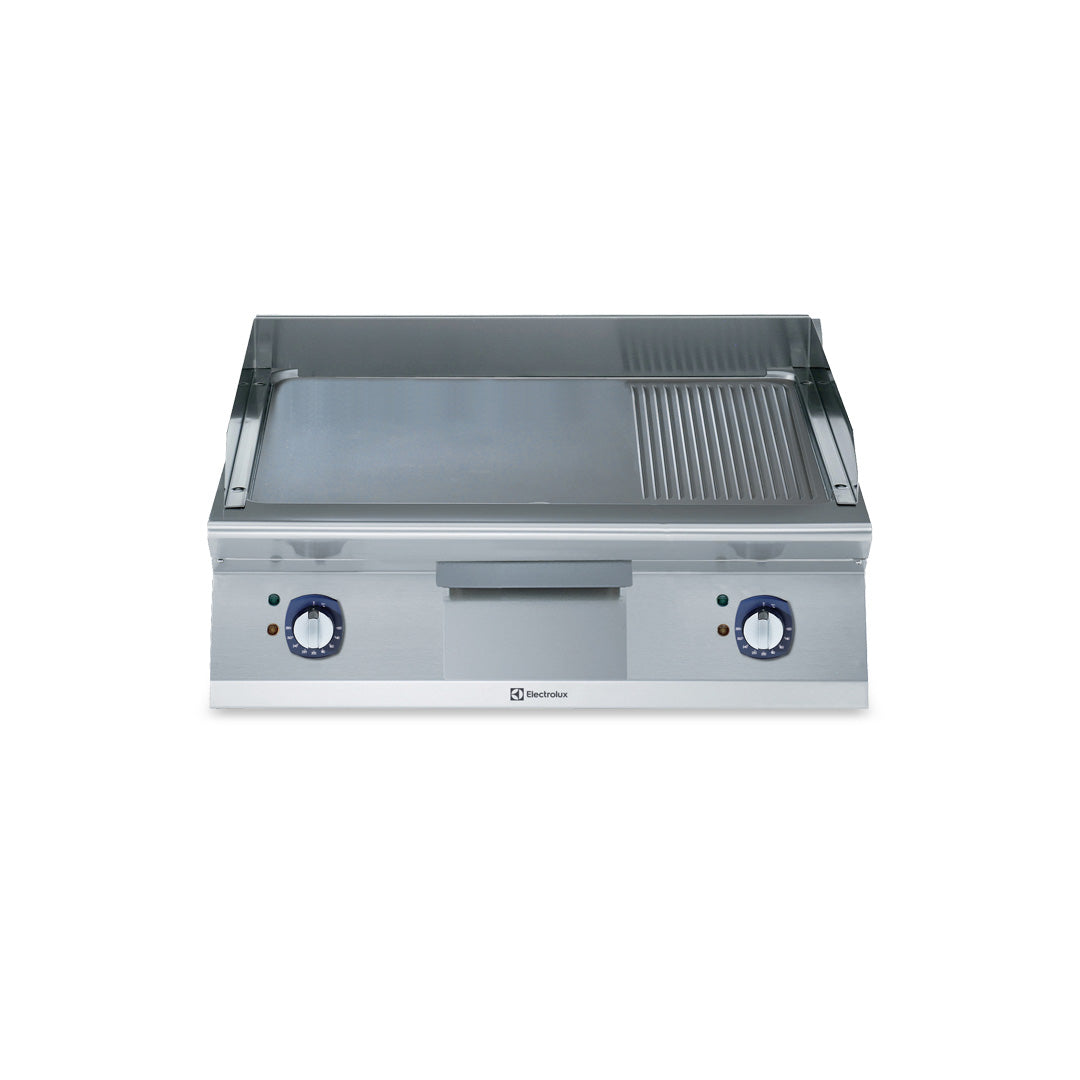 Electrolux Professional700XP Electric Griddle Plate with Smooth/Ribbed Brushed Chrome Plate 800mmE7IIMDAOMEA - Hospitality Connect