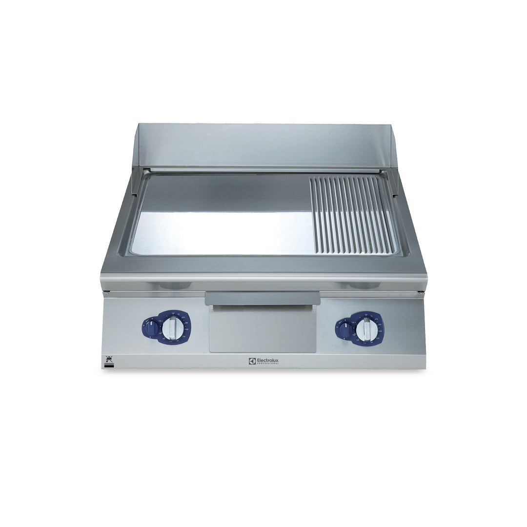 Electrolux Professional900XP Gas Griddle Plate with Smooth/Ribbed Polished Chrome Plate 800mmE9FTGHCP00 - Hospitality Connect