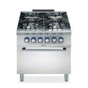 Electrolux Professional900XP 4 Burner Gas Range with Gas Oven 800mmE9GCGHTCGB - Hospitality Connect