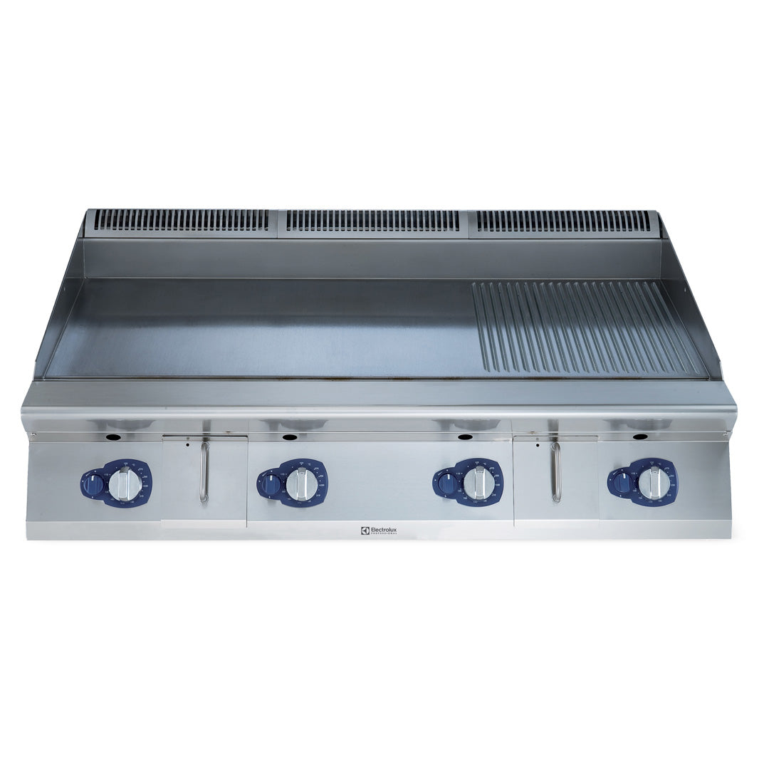 Electrolux Professional900XP Gas Griddle Plate with Smooth/Ribbed NitroChrome3 Plate 1200mmE9IIMAAOMIA - Hospitality Connect