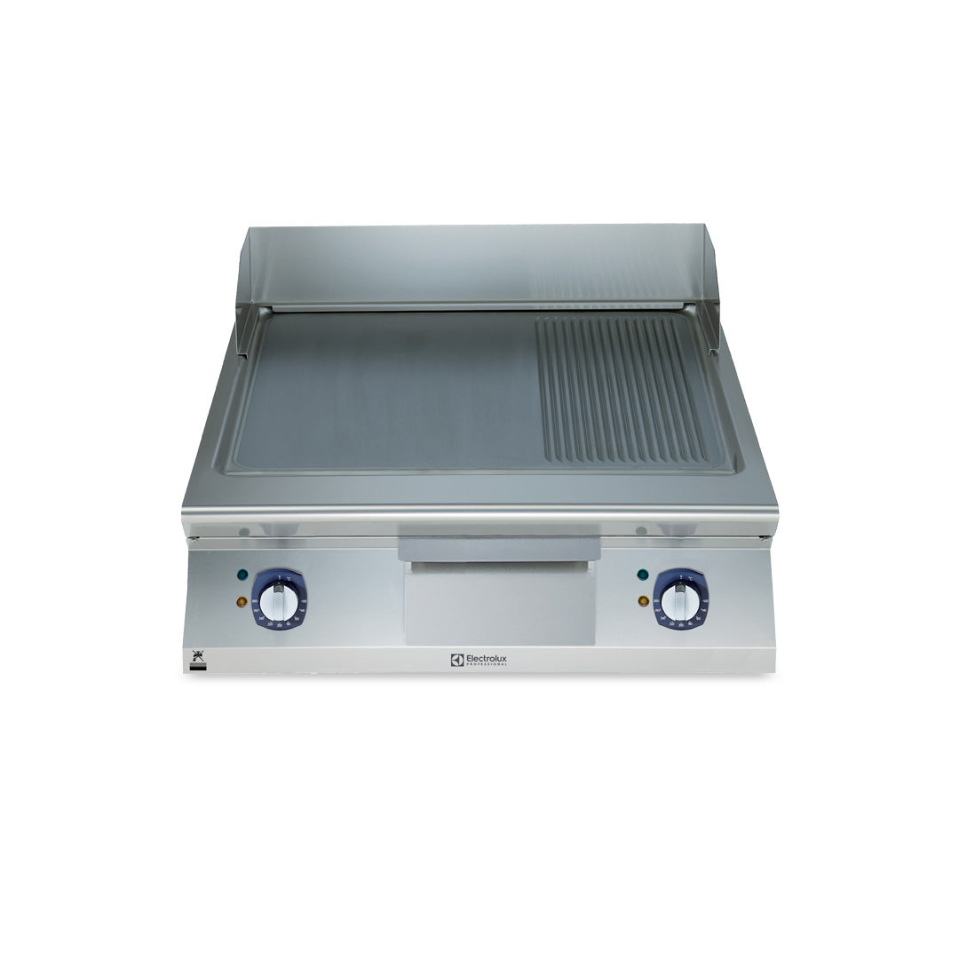 Electrolux Professional900XP Electric Griddle Plate with Smooth/Ribbed Brushed Chrome Plate 800mmE9IIMDAOMEA - Hospitality Connect