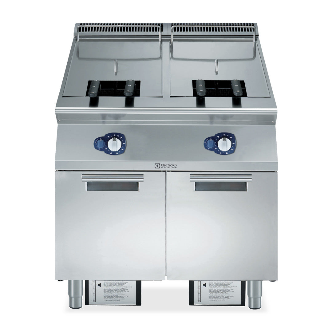 Electrolux Professional900XP 23L + 23L Double Pan Gas Fryer 800mmE9KKGABAMEA - Hospitality Connect