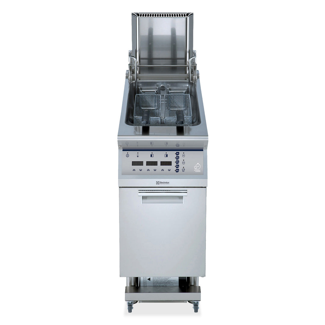 Electrolux Professional900XP 23L Single Pan Programmable Electric Fryer 400mmE9KKLDBAMCG - Hospitality Connect