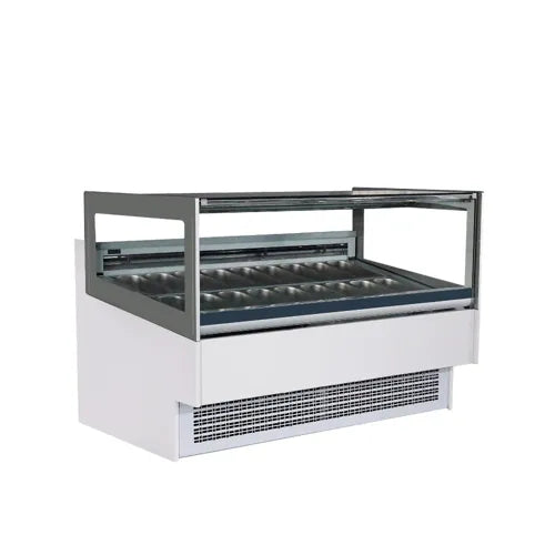 Gelato Showcase - Square Glass 24 Pan Kate G12 - Hospitality Connect