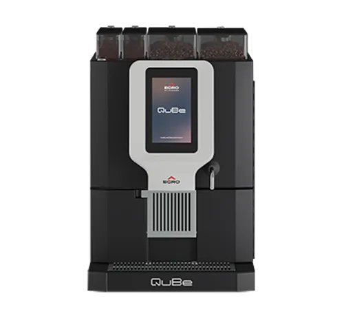 Rancilio Egro QuBe Pro Fully Automatic Coffee Machine with Quick Milk Fridge EGCM QBE PM BLK. - Hospitality Connect