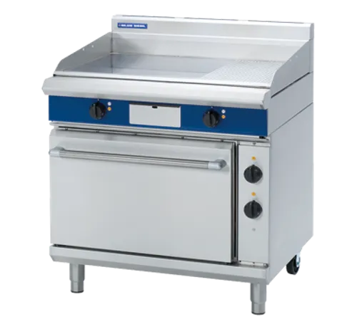 Blue Seal Evolution Series EP506 - 900mm Electric Griddle Static Oven Range - Hospitality Connect