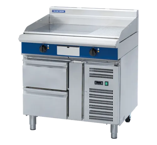 Blue Seal Evolution Series EP516-RB - 900mm Electric Griddle – Refrigerated Base - Hospitality Connect