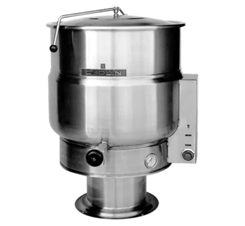 Crown 114 Litre Electric Steam Kettle - Stationary Pedestal EP30. - Hospitality Connect