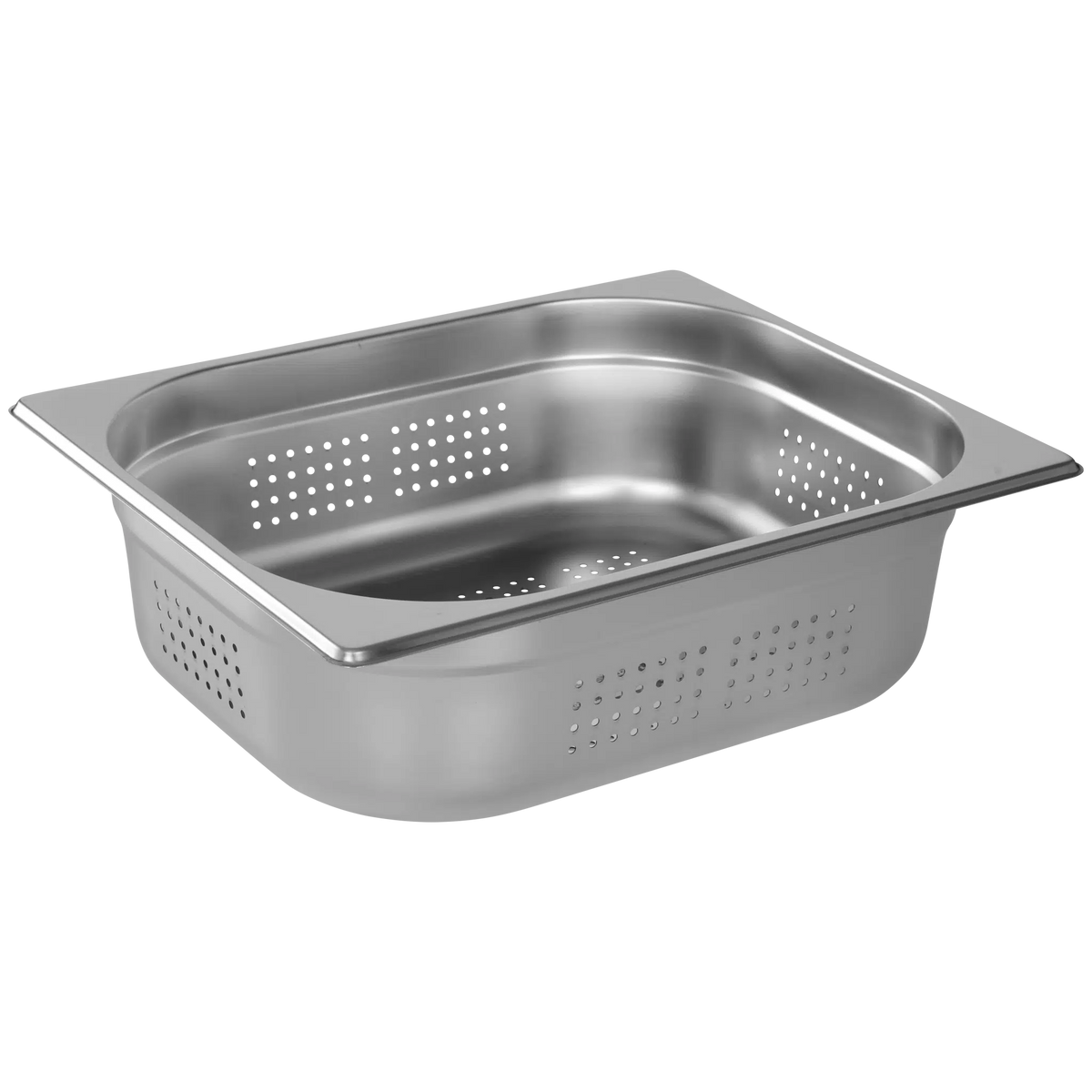 KH GN EURO FOOD PAN ANTI-JAM 1/2 X 65mm S/STEEL PERFORATED