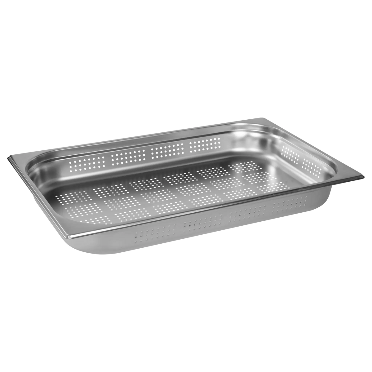 KH GN EURO FOOD PAN ANTI-JAM FULL SIZE 1/1 X 65mm S/STEEL PERFORATED