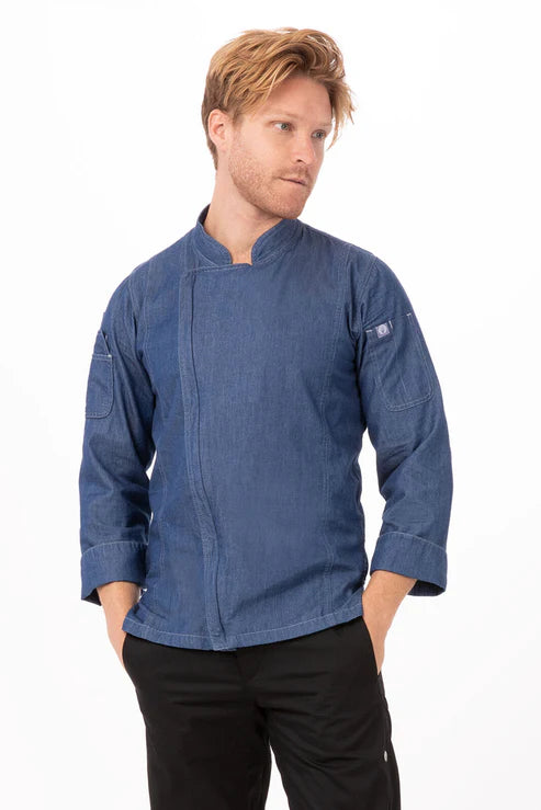 Chef works Gramercy Men's Denim Chef Jacket - Hospitality Connect