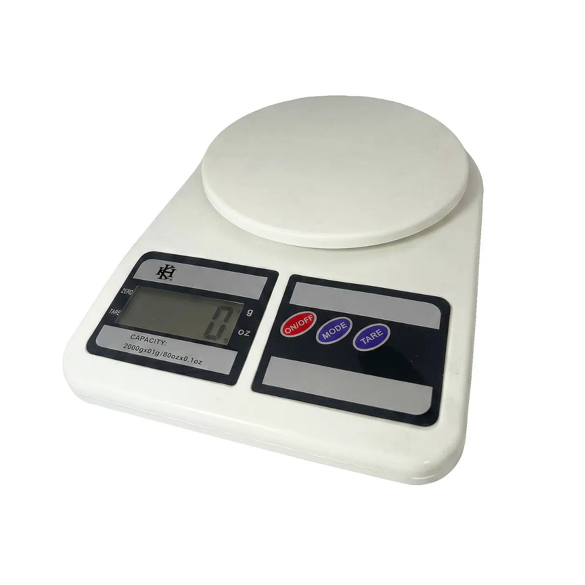 SPOT ON DIGITAL KITCHEN SCALE WHITE WITH PLASTIC PLATFORM 5KG