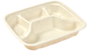 Pakmax Sugarcane Small 4-Compartment Food Container - FC-41-S 300