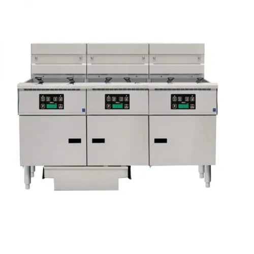 Anets Platinum Series 4 Bank Fryer Filter Drawers With Computer Controls FDAEP418RC - Hospitality Connect
