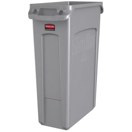 Rubbermaid 87 Litre Slim Jim with Venting Channels beige