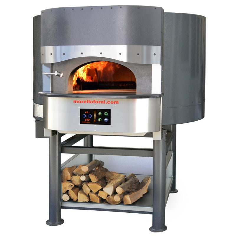 Morello Forni FGi130 hybrid static oven with stainless steel exterior and multiple baking chambers for professional pizza baking.